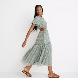 Madewell MIDI Dress with Cut Out NWT